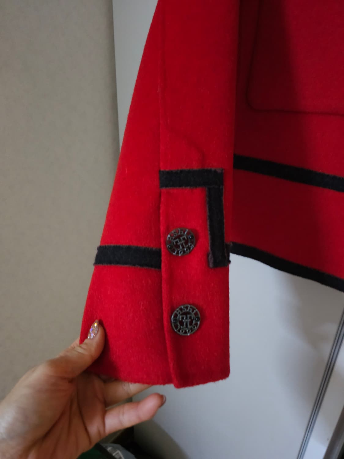 MOCG 모그 레드 울캐시미어 트위드 자켓 상품이미지4