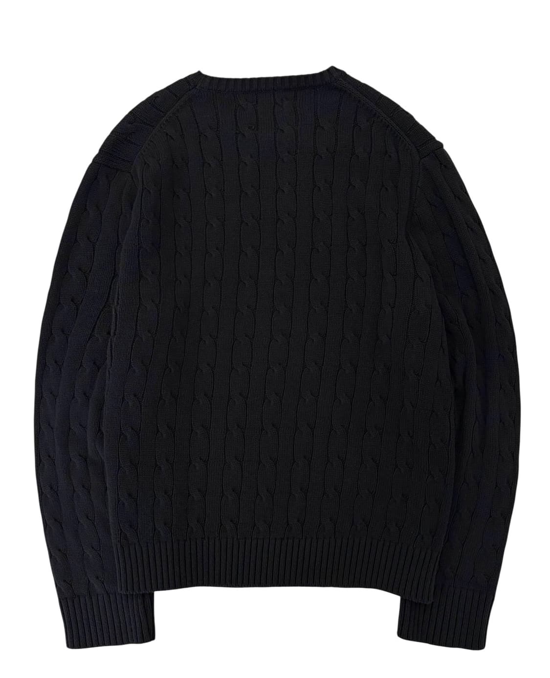 폴로 꽈배기니트 블랙 (XL) 상품이미지7