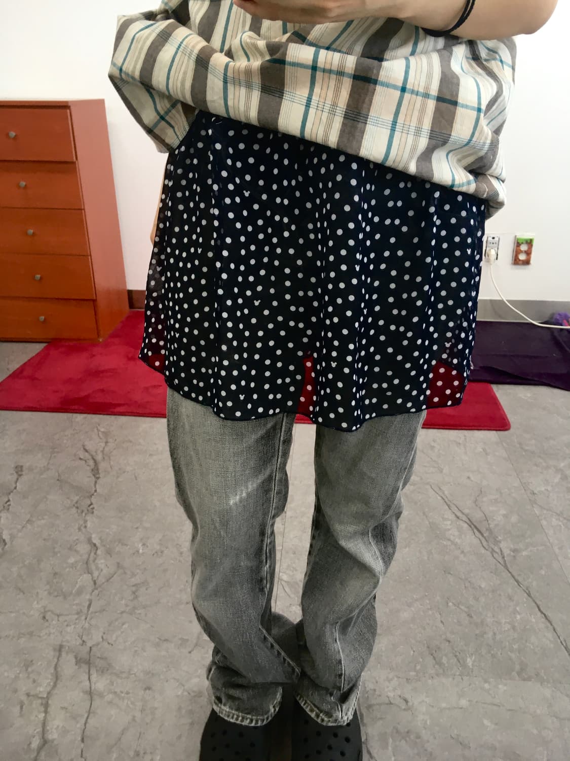 vintage polka dot mickey mouse skirt 상품이미지4