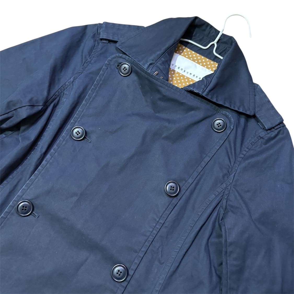 SUNAOKUWAHARA NAVY TRENCH COAT 상품이미지3