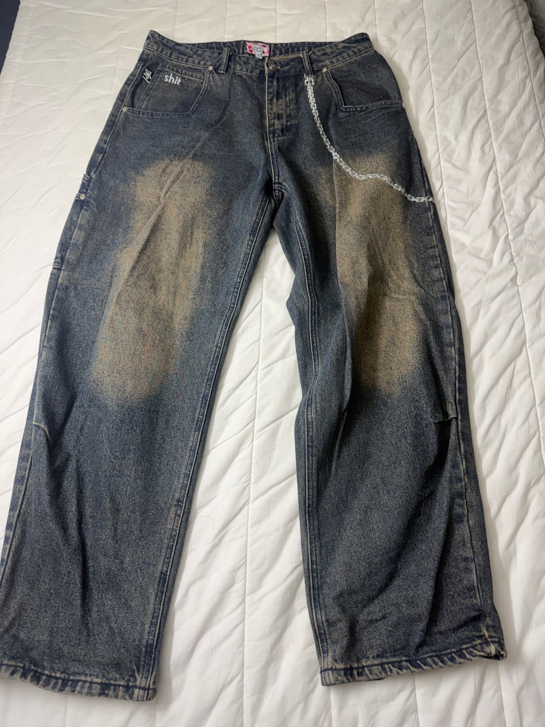 [32] 스타팀 체인 워시드 데님 진 상품이미지2