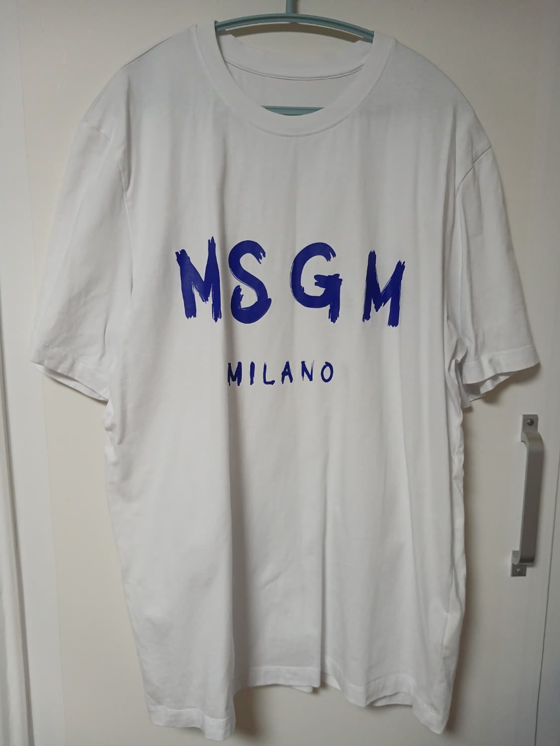 MSGM 브러쉬드 로고 반팔 티셔츠 M 상품이미지1