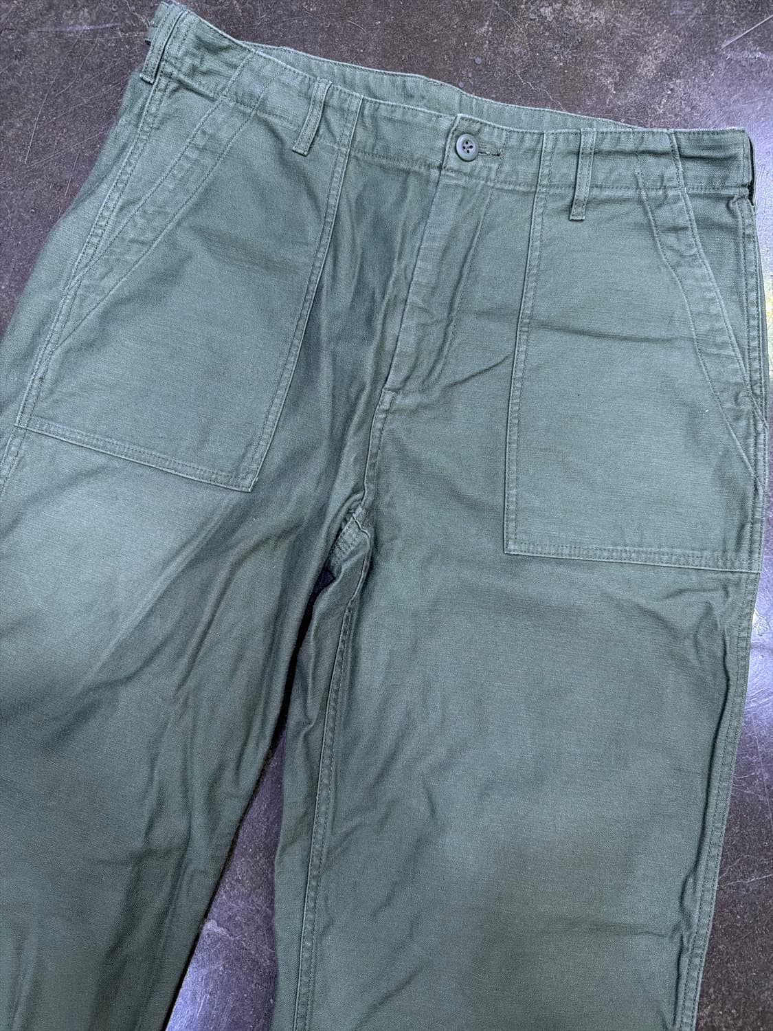 무신사스탠다드 레플리카 퍼티그 팬츠 세이지 그린 33 상품이미지5