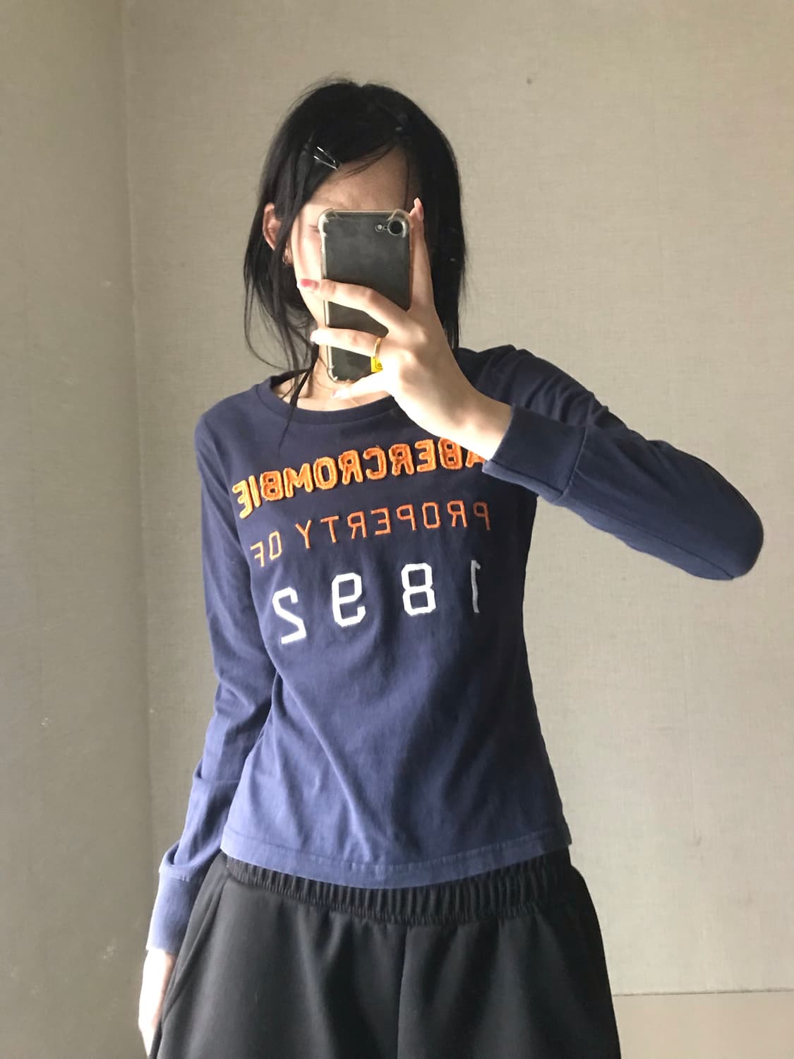 아베크롬비 네이비 롱슬리브 상품이미지1