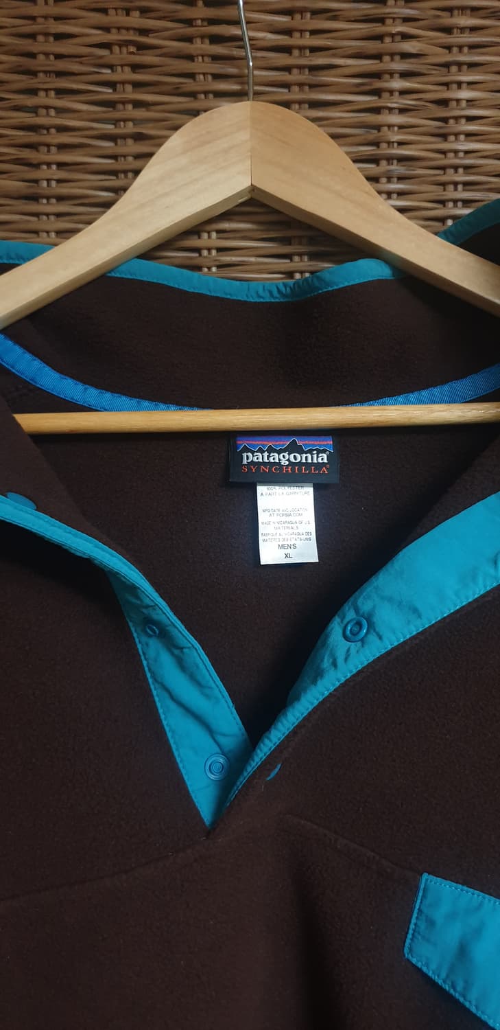 파타고니아 헤비웨이트 신칠라 플리스 풀오버 브라운 XL 상품이미지5