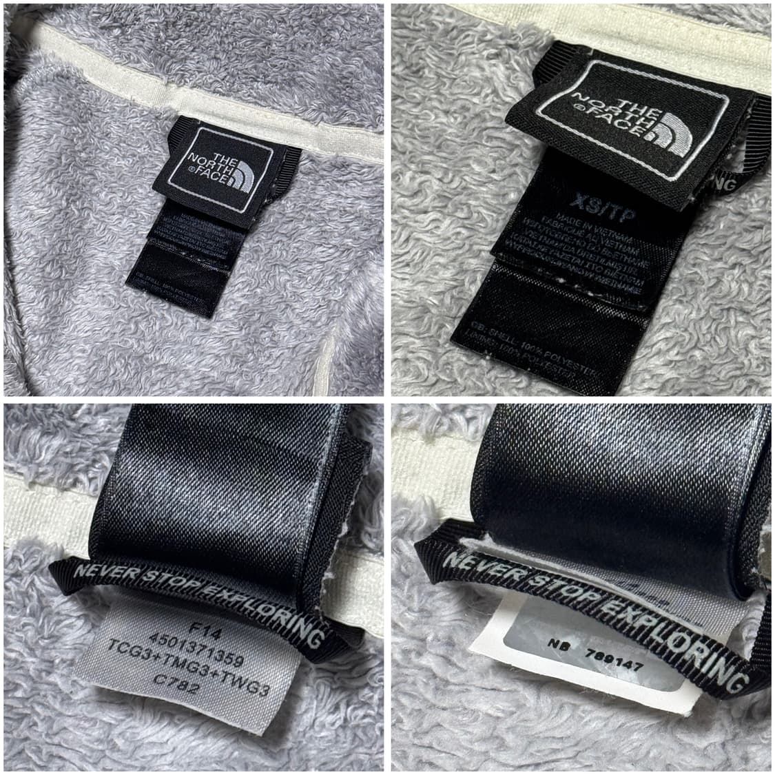 노스페이스 그레이 후리스 상품이미지4