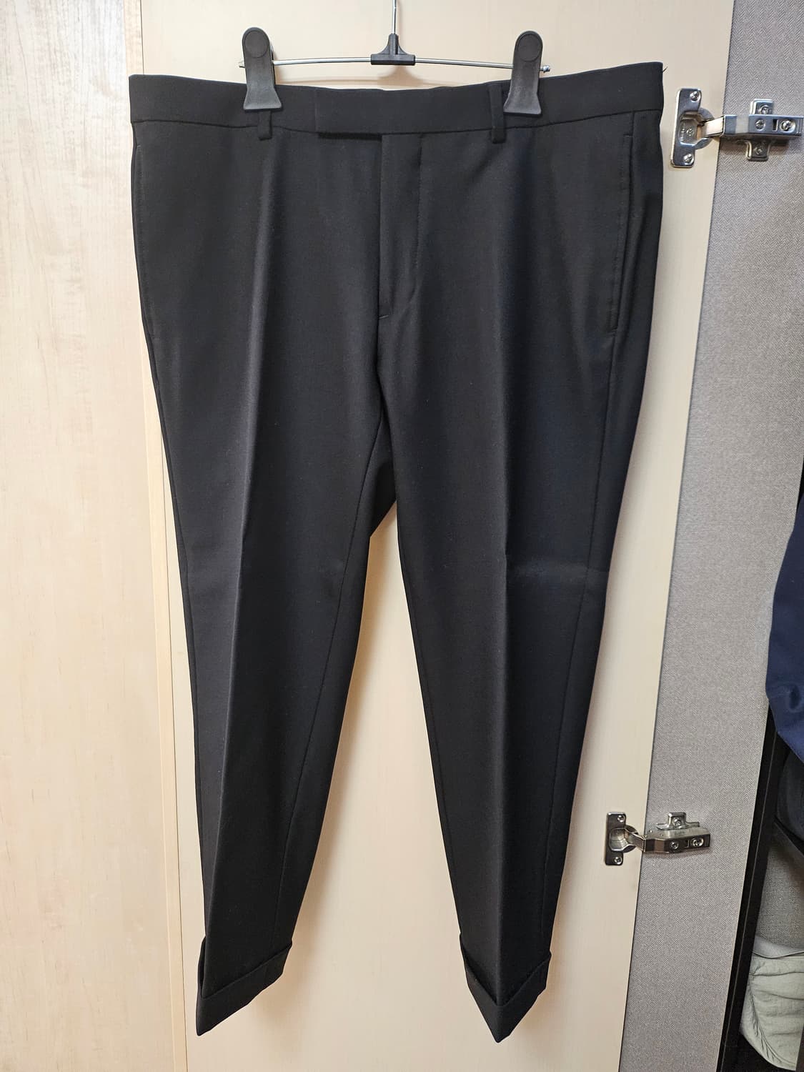 산드로 남성 블랙 슬랙스 44 상품이미지1