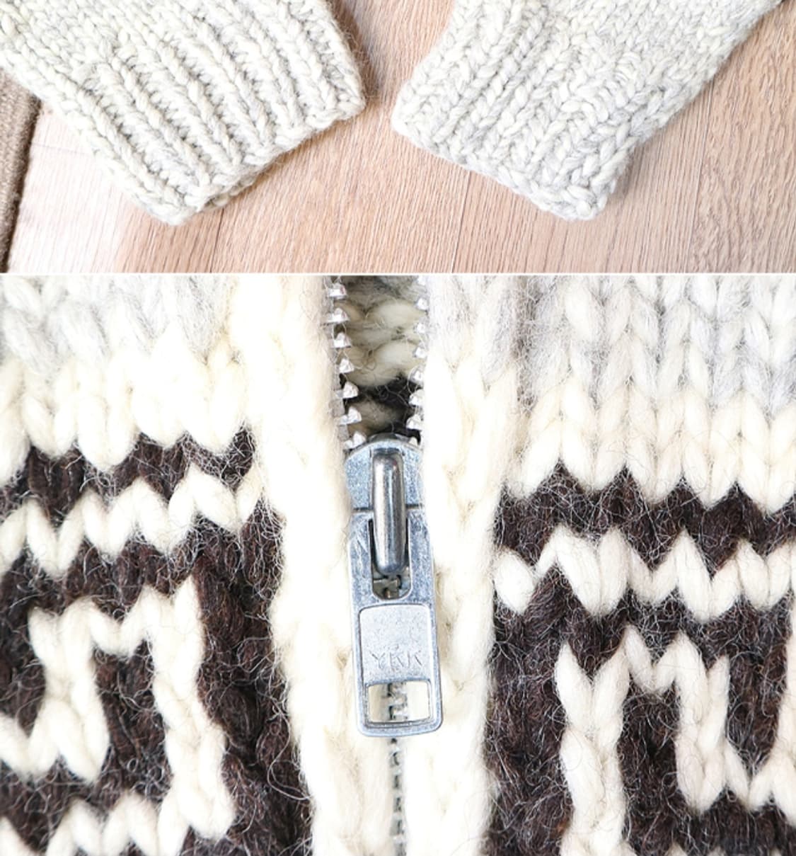 캐나다 핸드메이드 양모100% 인디언 코위찬 스웨터 cowichan

 상품이미지9