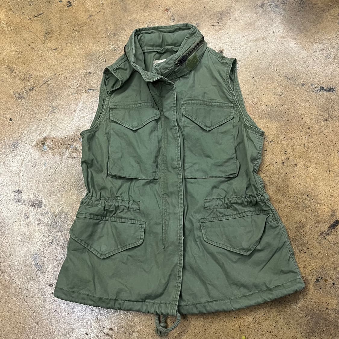 [정품/XS] 폴로 랄프로렌 카키색 야상 조끼 밀리터리 스타일 b16 상품이미지2