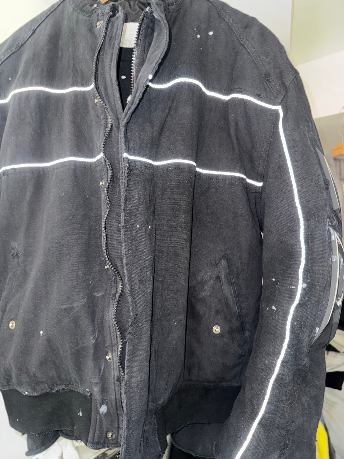 빈티지 바이커 패디드 점퍼 상품이미지4