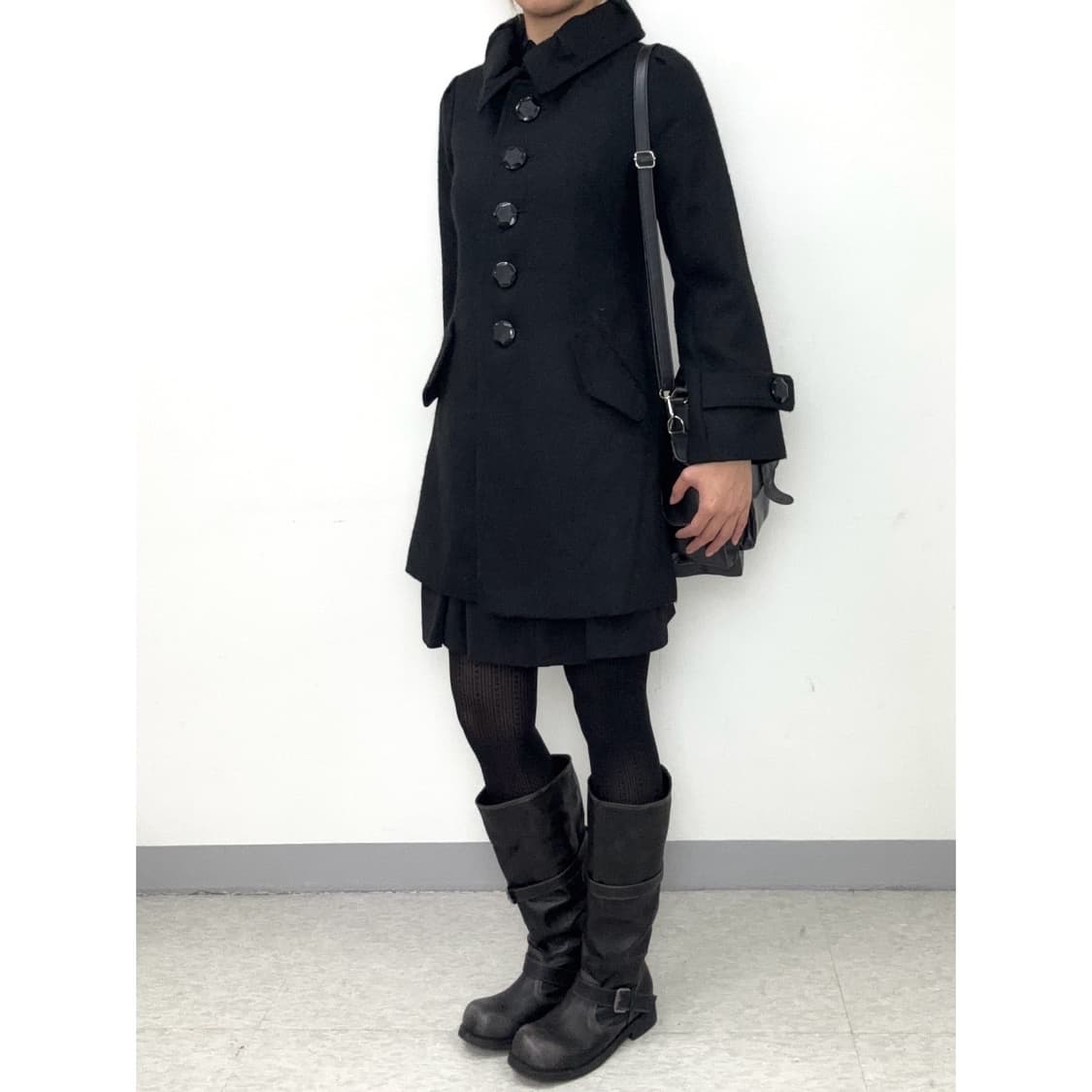 빈티지 블랙 코트 상품이미지3