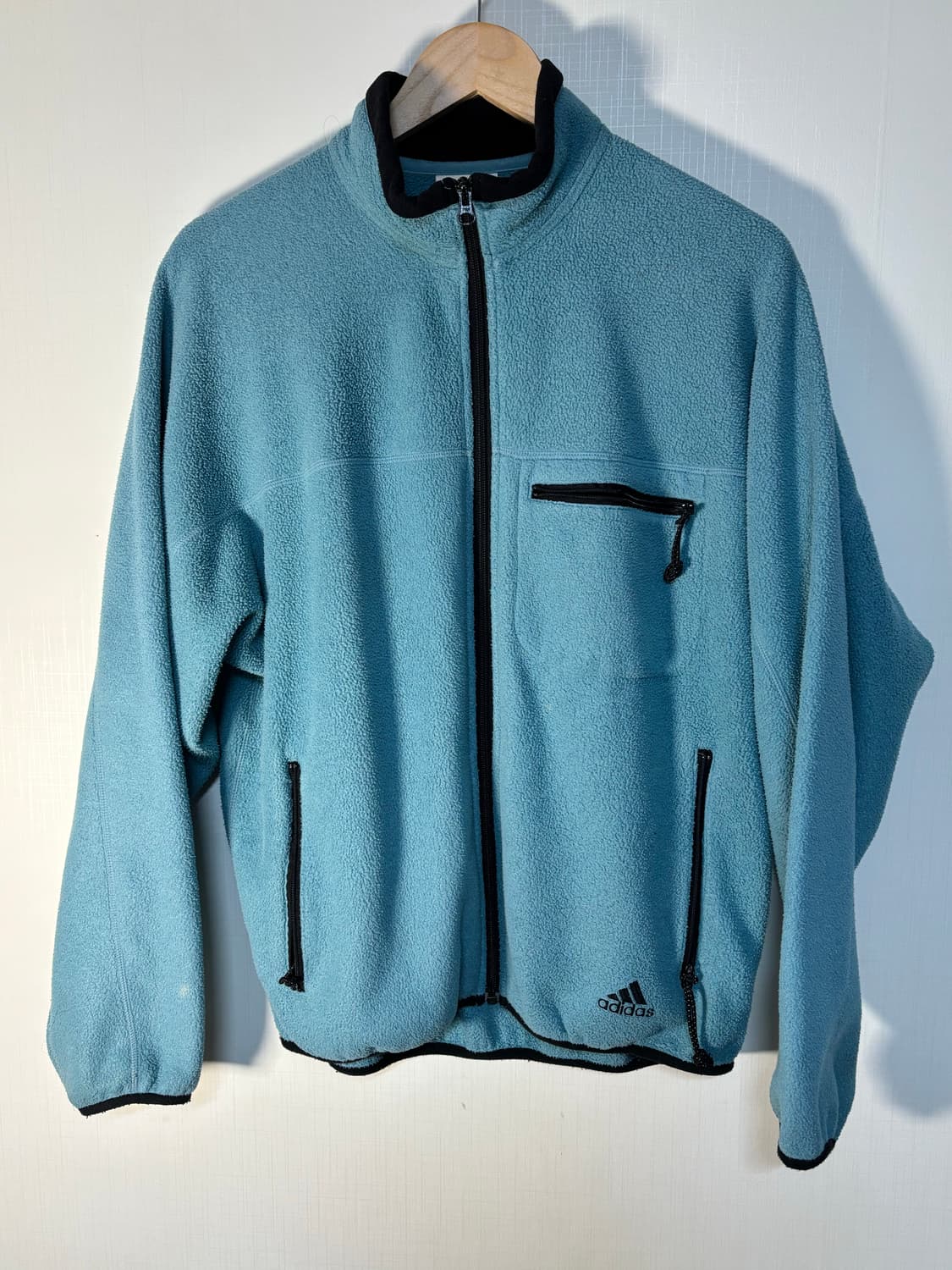 90s 올드 아디다스 민트 플리스 자켓 빈티지 후리스 adidas 상품이미지1