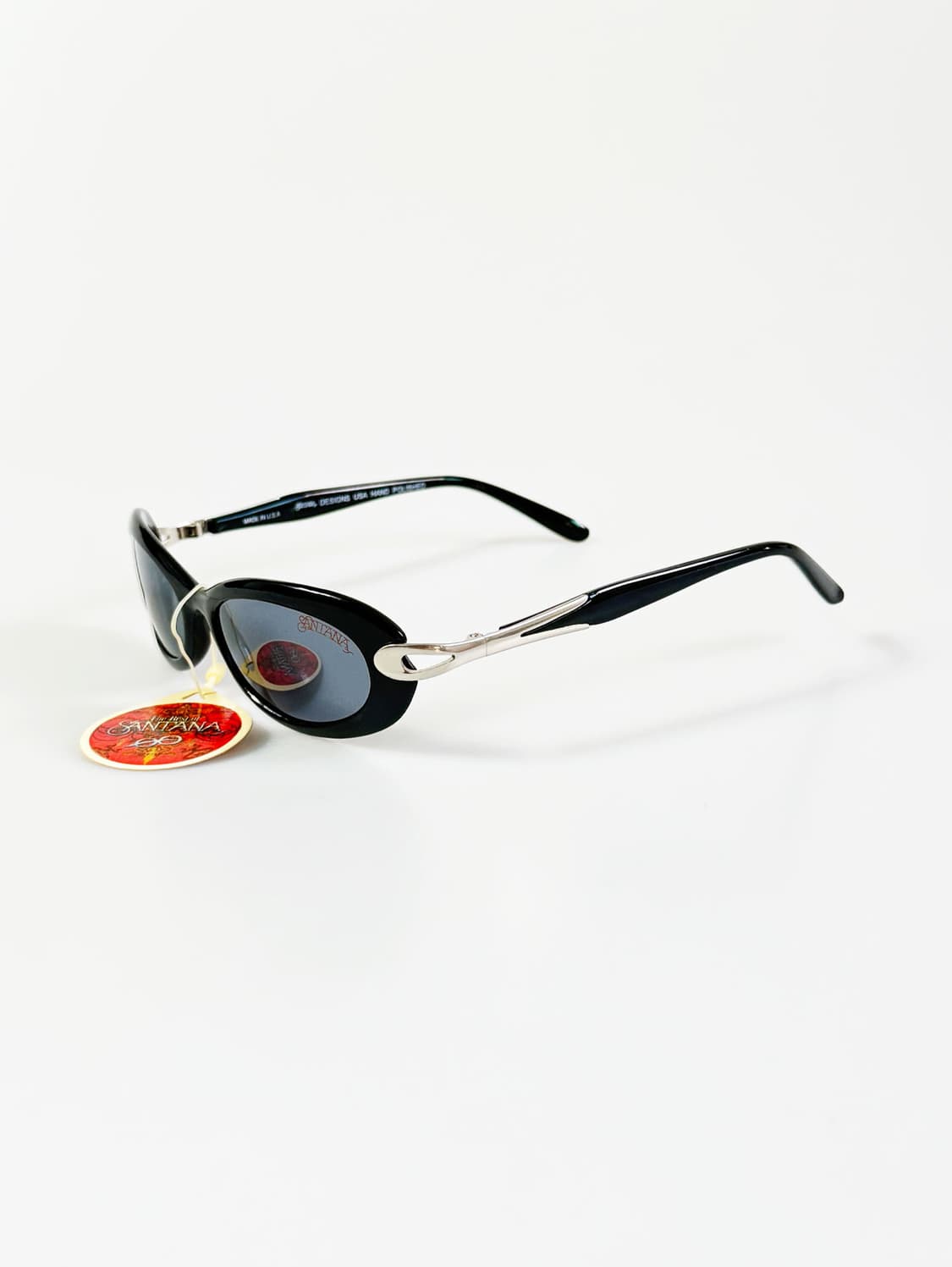 90s SANTANA 블랙 오벌 프레임 빈티지 선글라스 상품이미지3