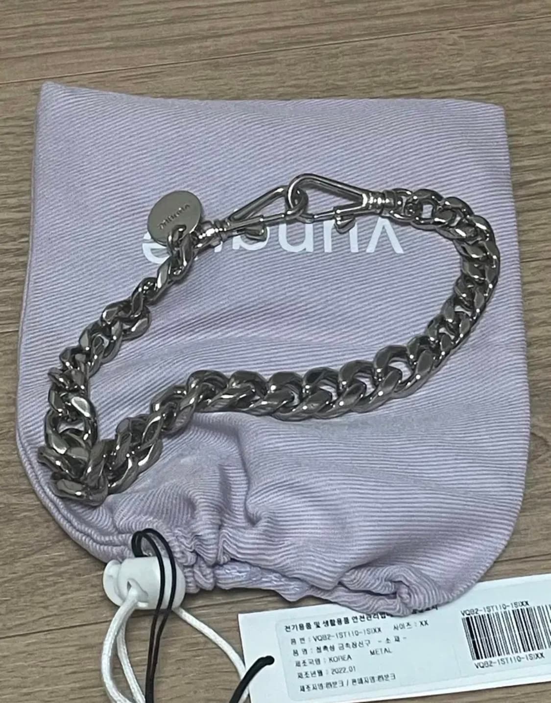 분크 바게트백 스몰 블랙(체인 포함) 상품이미지4