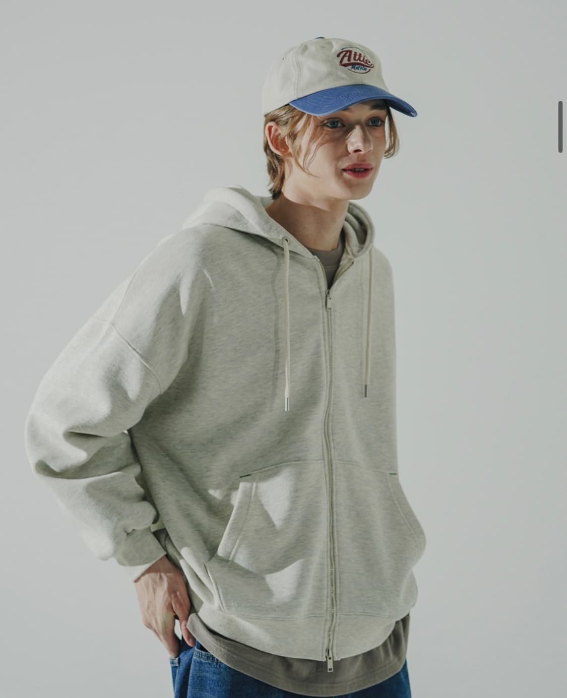 더블유브이프로젝트 카니 후드집업 오트밀 S  상품이미지4