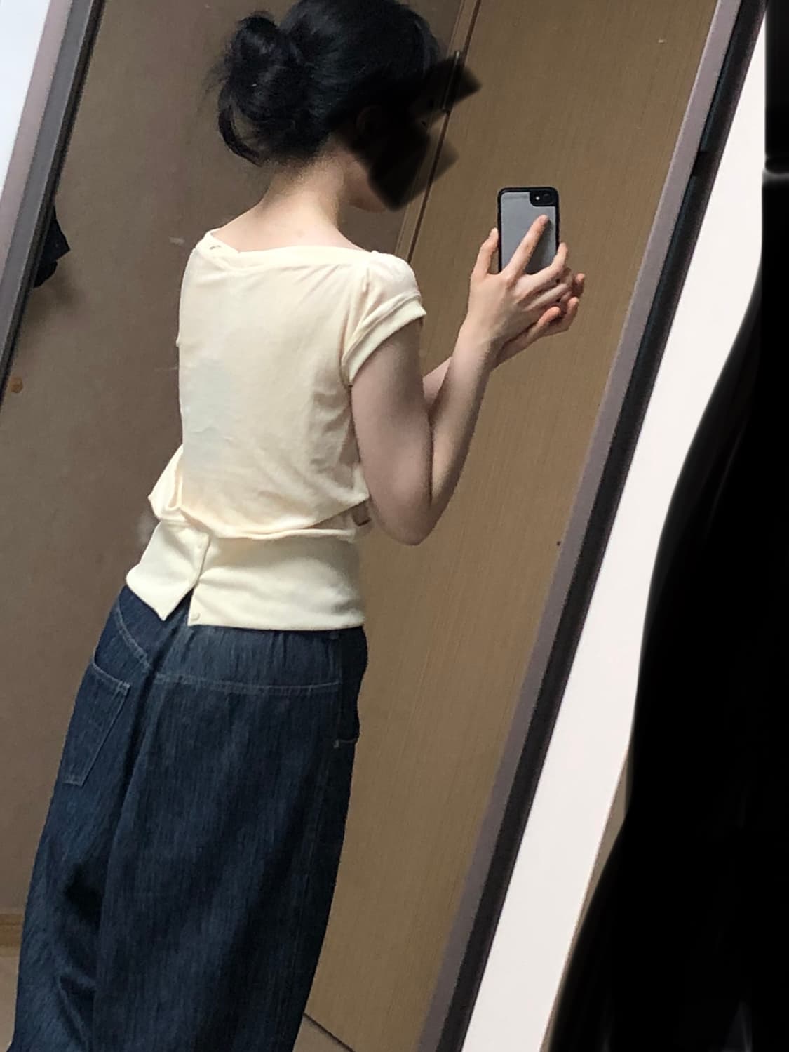 새상품 M 아디다스 연노랑 테리 벨벳 보트넥 탑 티셔츠 상품이미지10