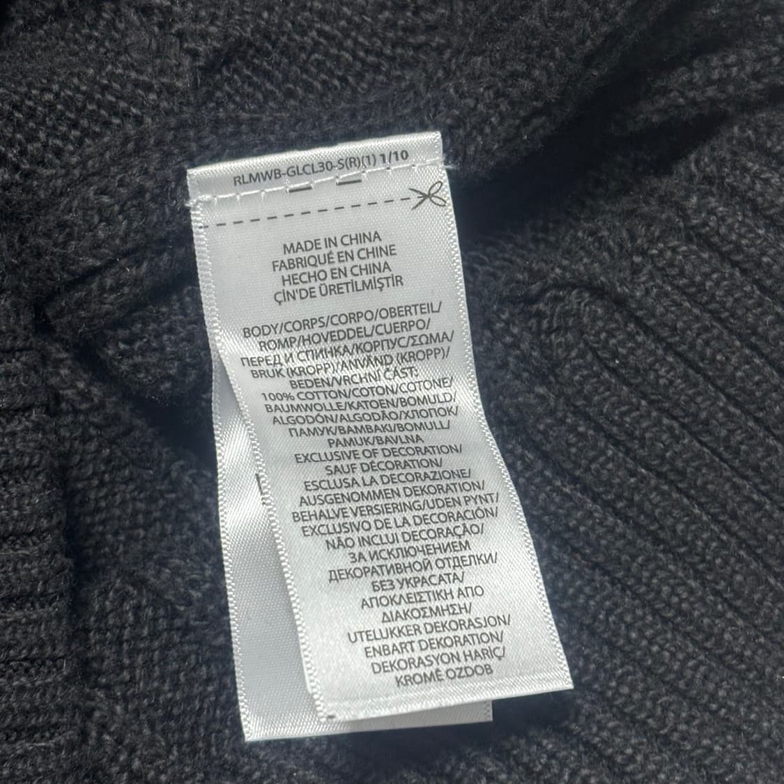 🫶🏻 폴로랄프로렌 블랙 하프집업 니트 🫶🏻 상품이미지5