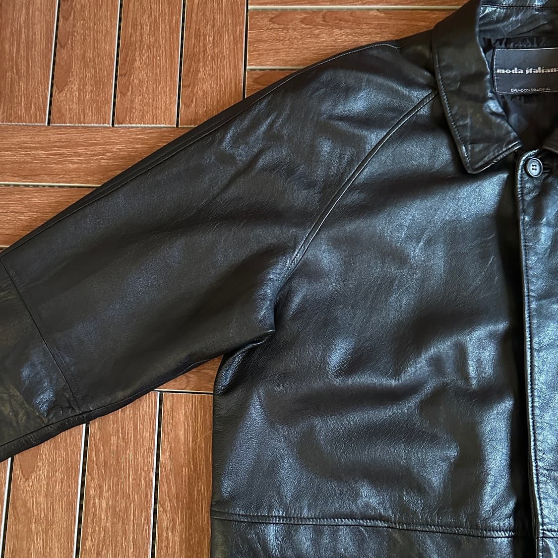 Moda italiana sheep-skin leather coat 상품이미지4