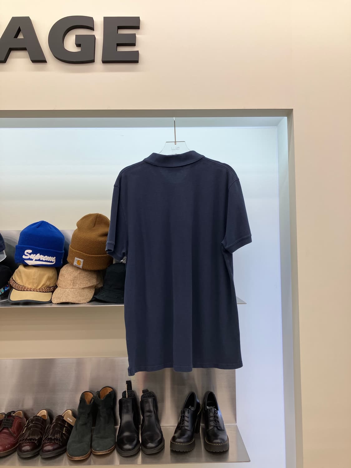 메종키츠네 카라티 반팔 네이비 상품이미지2