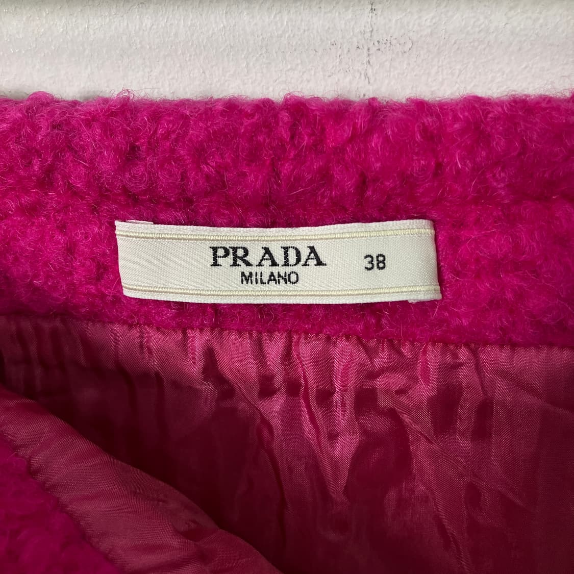 프라다 핑크 부클레 미니스커트 38 상품이미지3