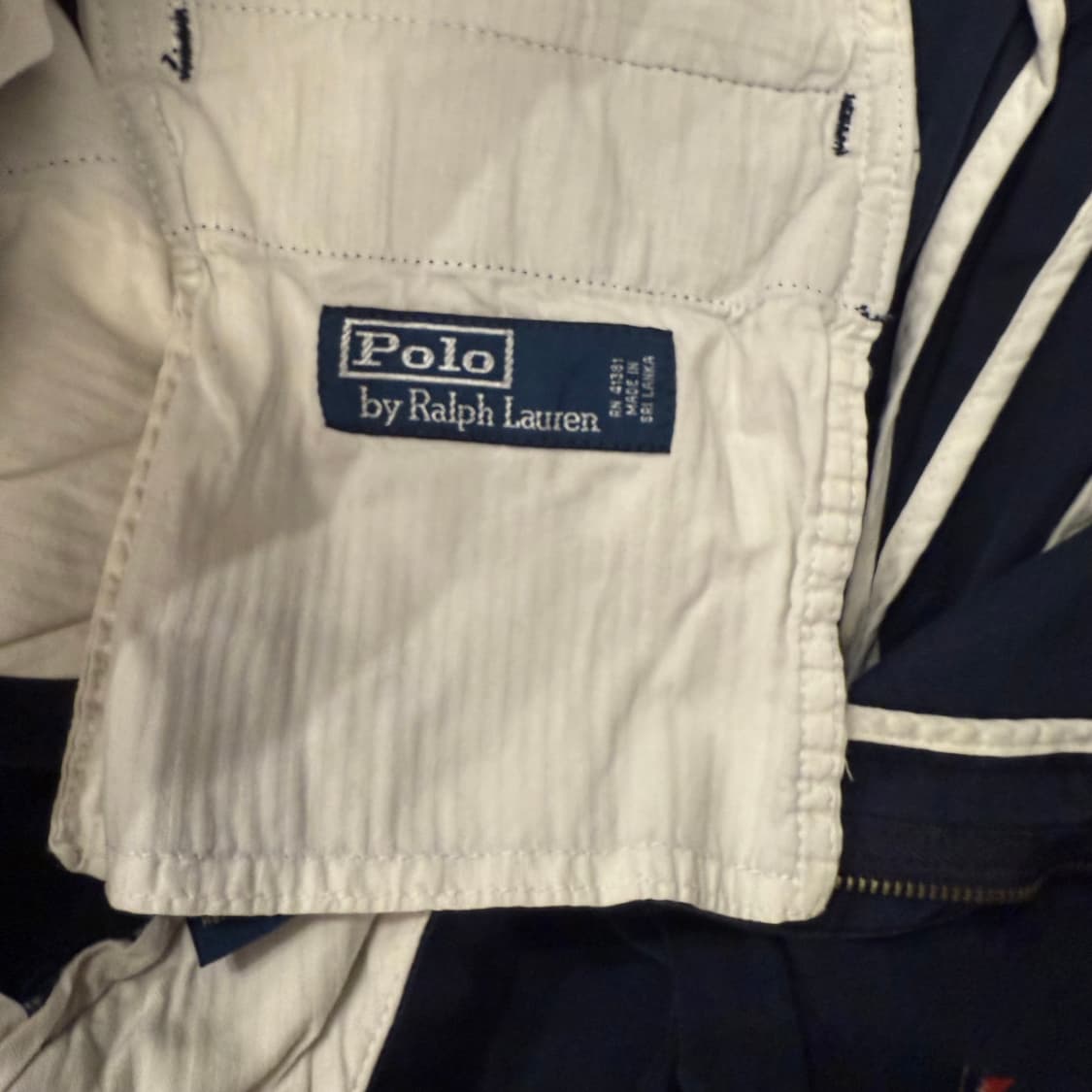 폴로 네이비 깃발 자수 면바지 p2001 상품이미지4