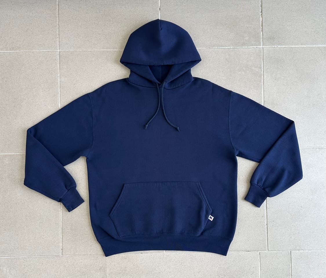 90s 빈티지 러셀 후드 네이비 XL USA 상품이미지1