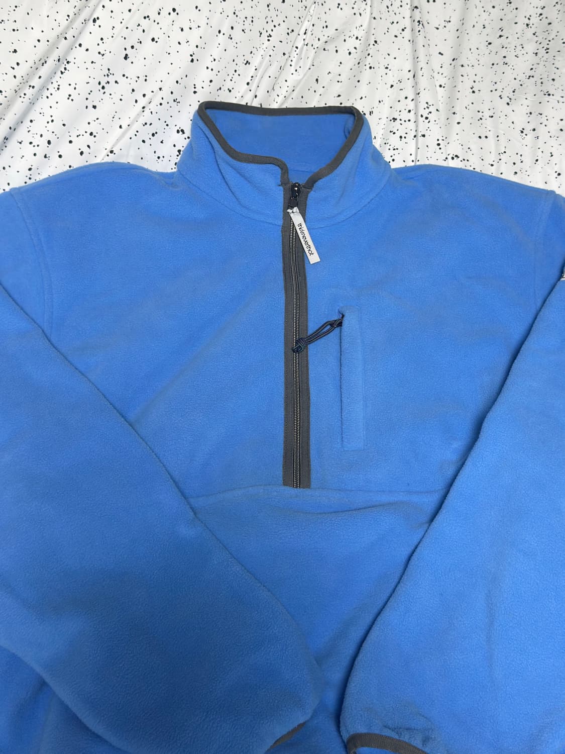 Half Zip Fleece Pullover Purple Blue 상품이미지3