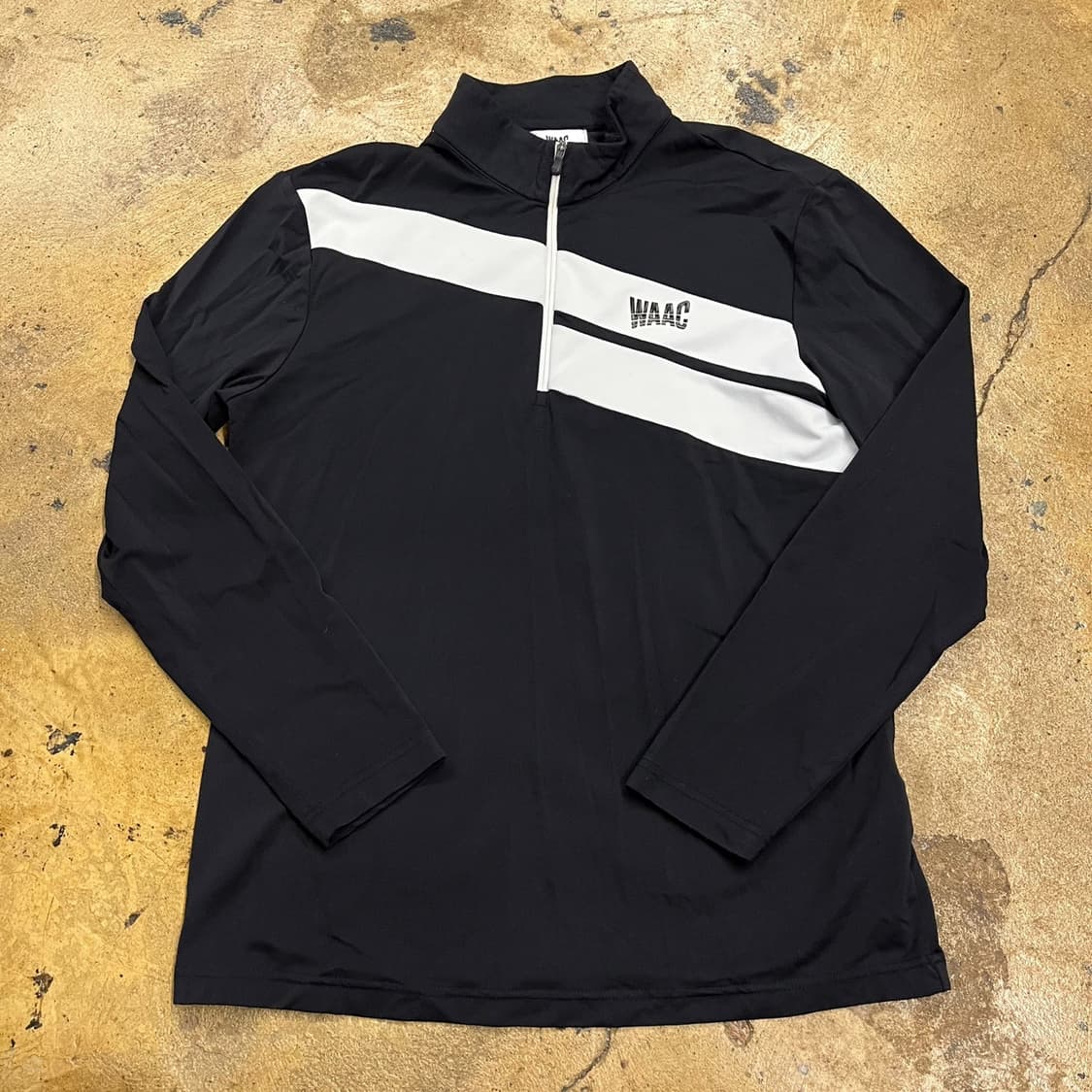 [정품/1] WAAC 블랙 화이트 긴팔 티셔츠 b15 상품이미지2