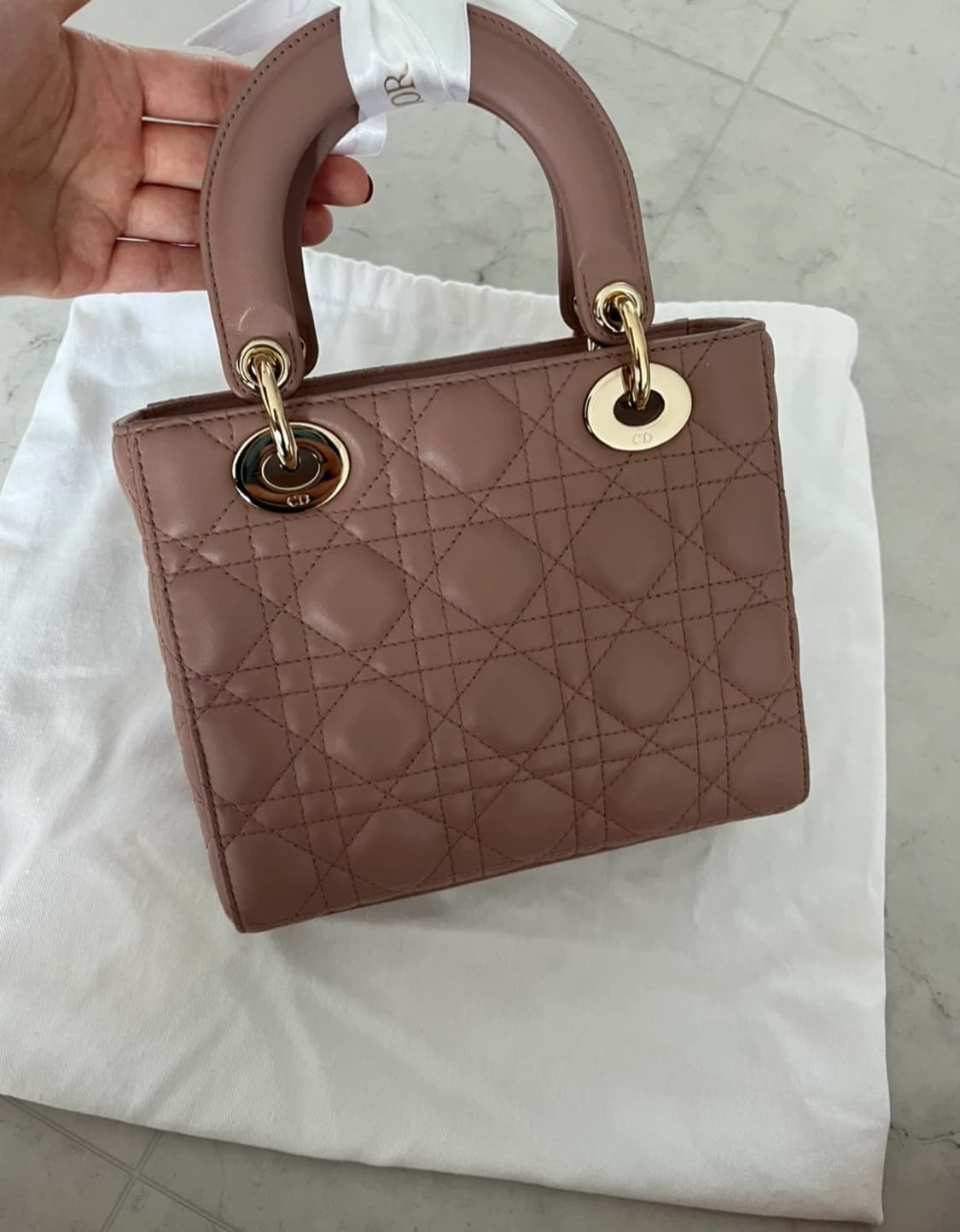 (정품)디올 레이디백 베이지 급처! 상품이미지8