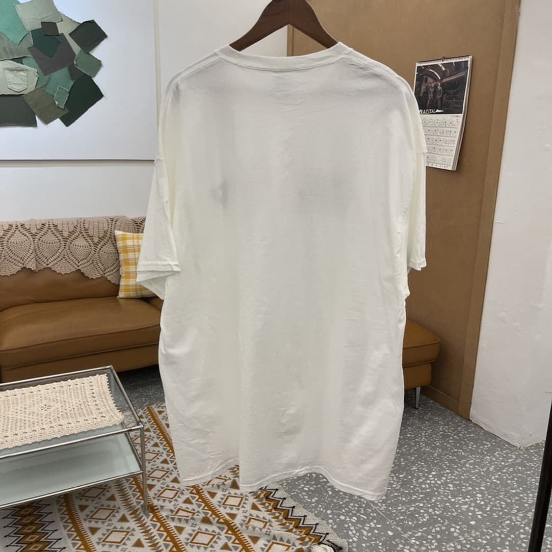 빈티지 USA 뉴잉글랜드 버드라이트 프린팅 반팔티 2XL C10628 상품이미지4