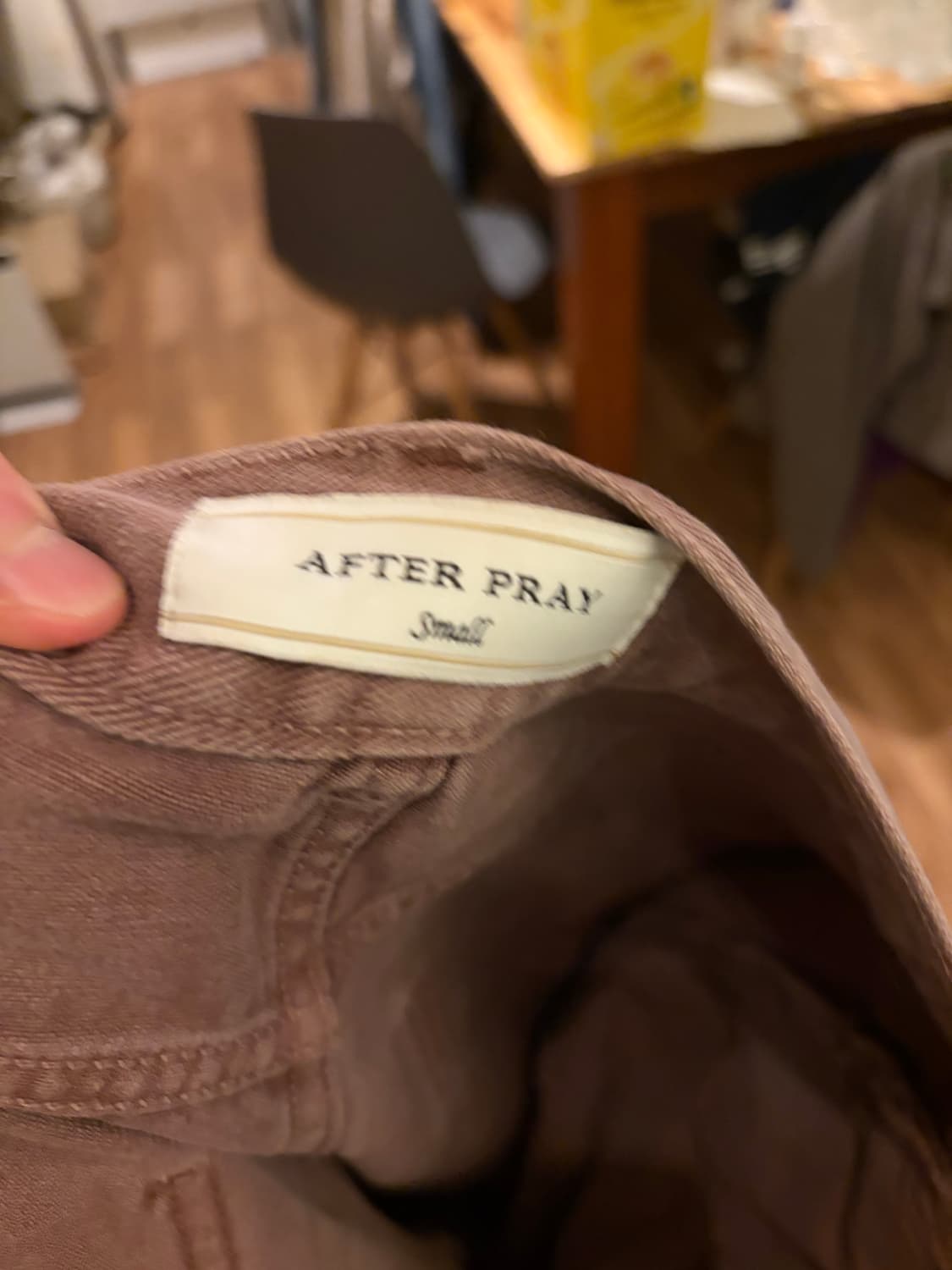 애프터프레이 와이드 슬래시 데님진스 그레이프 사이즈s 상품이미지3