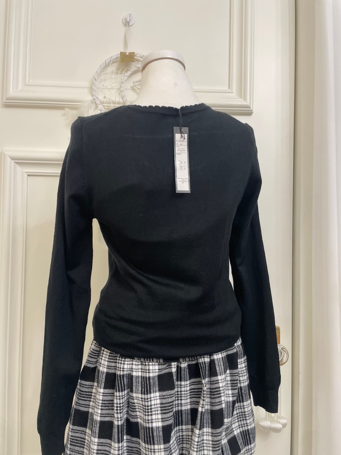 black pearl point cardigan&basic square 상품이미지4