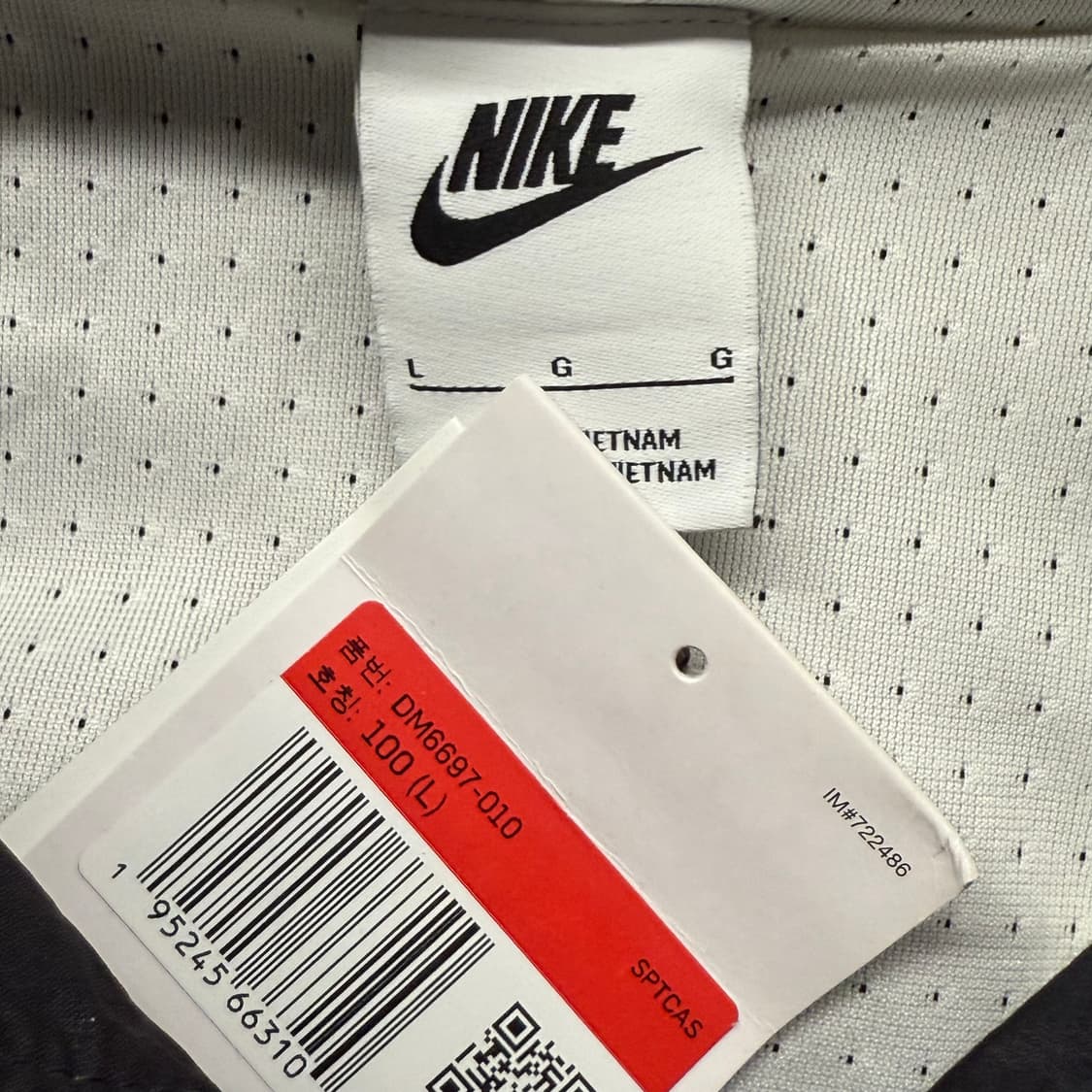 [정품/L] 나이키 블랙 후드 바람막이 하프집업 b17 상품이미지5