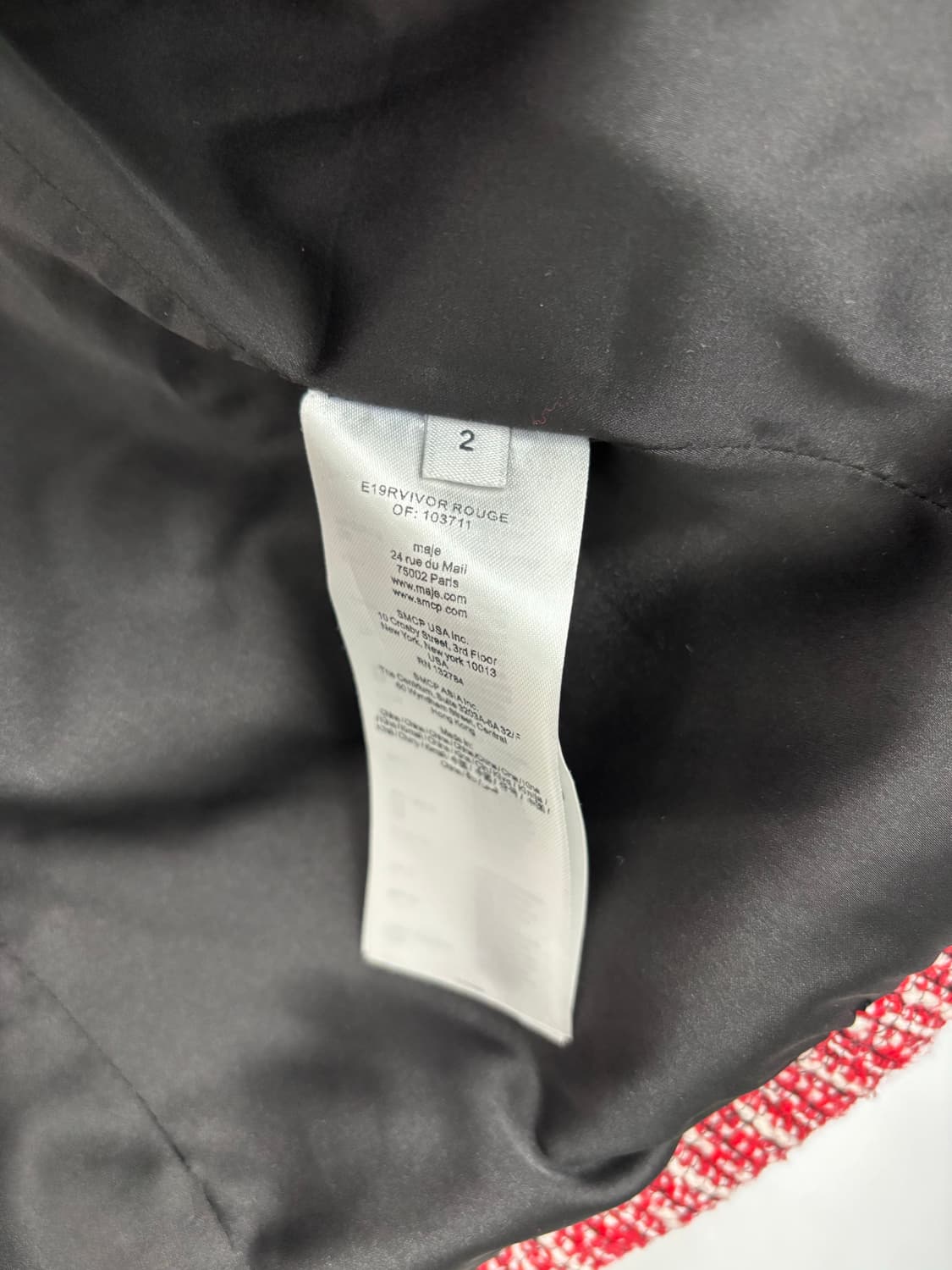 마쥬 MAJE 트위드 노카라 자켓 상품이미지4