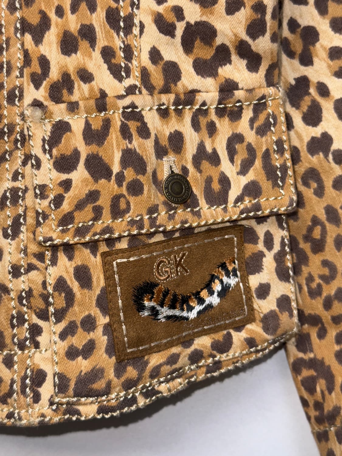 GK brown leopard pocket detail zipup jk 상품이미지9