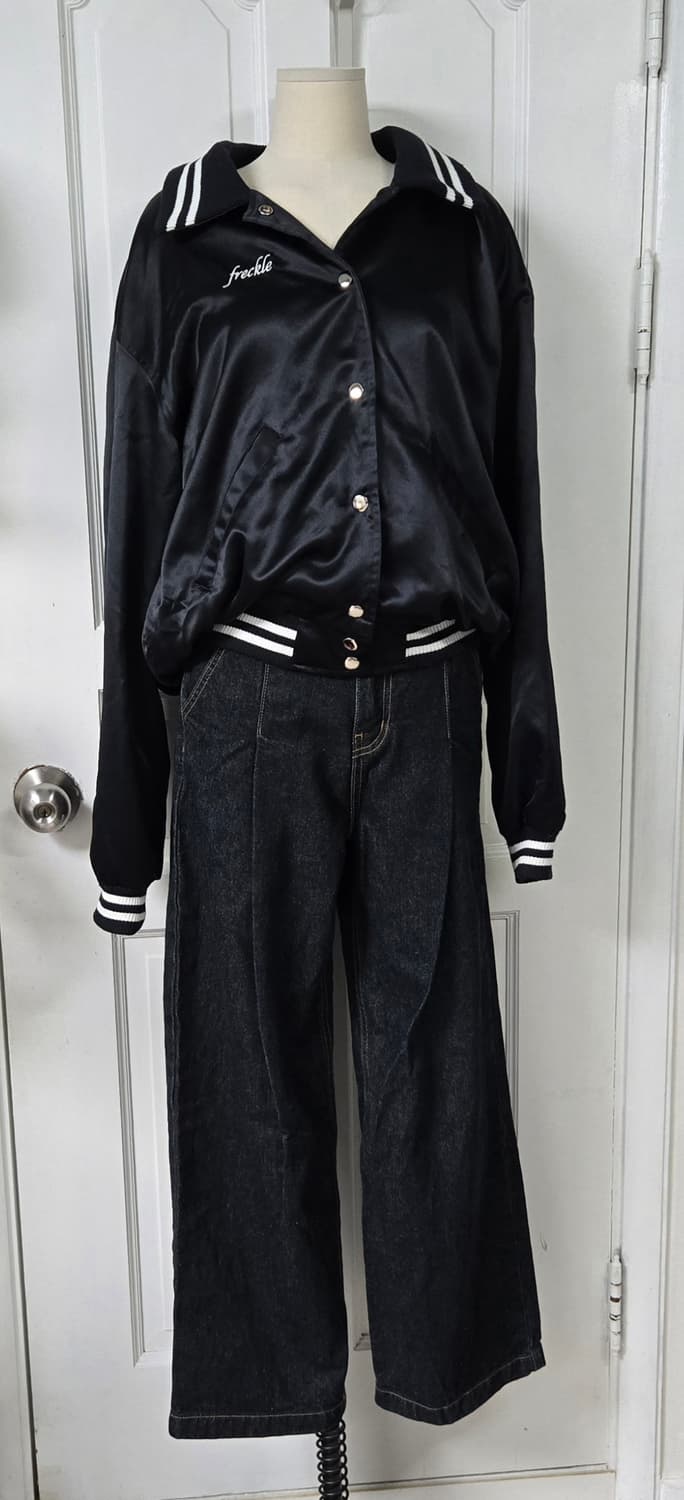 프레클 새틴 바시티자켓 상품이미지3