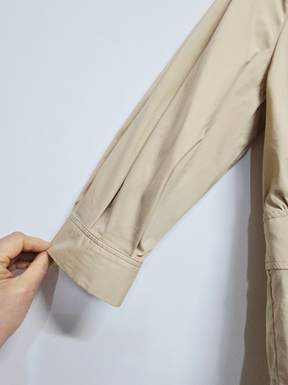 g studio 베이지색 자켓 7부 상품이미지4