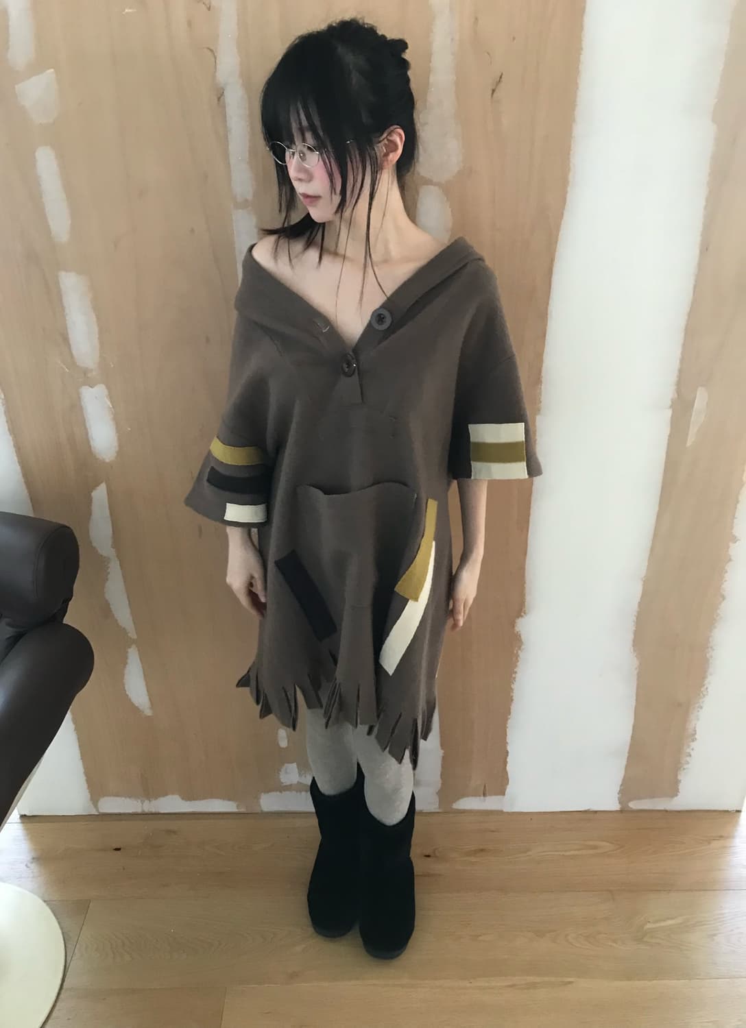 vintage tassel pocket one-piece 상품이미지3