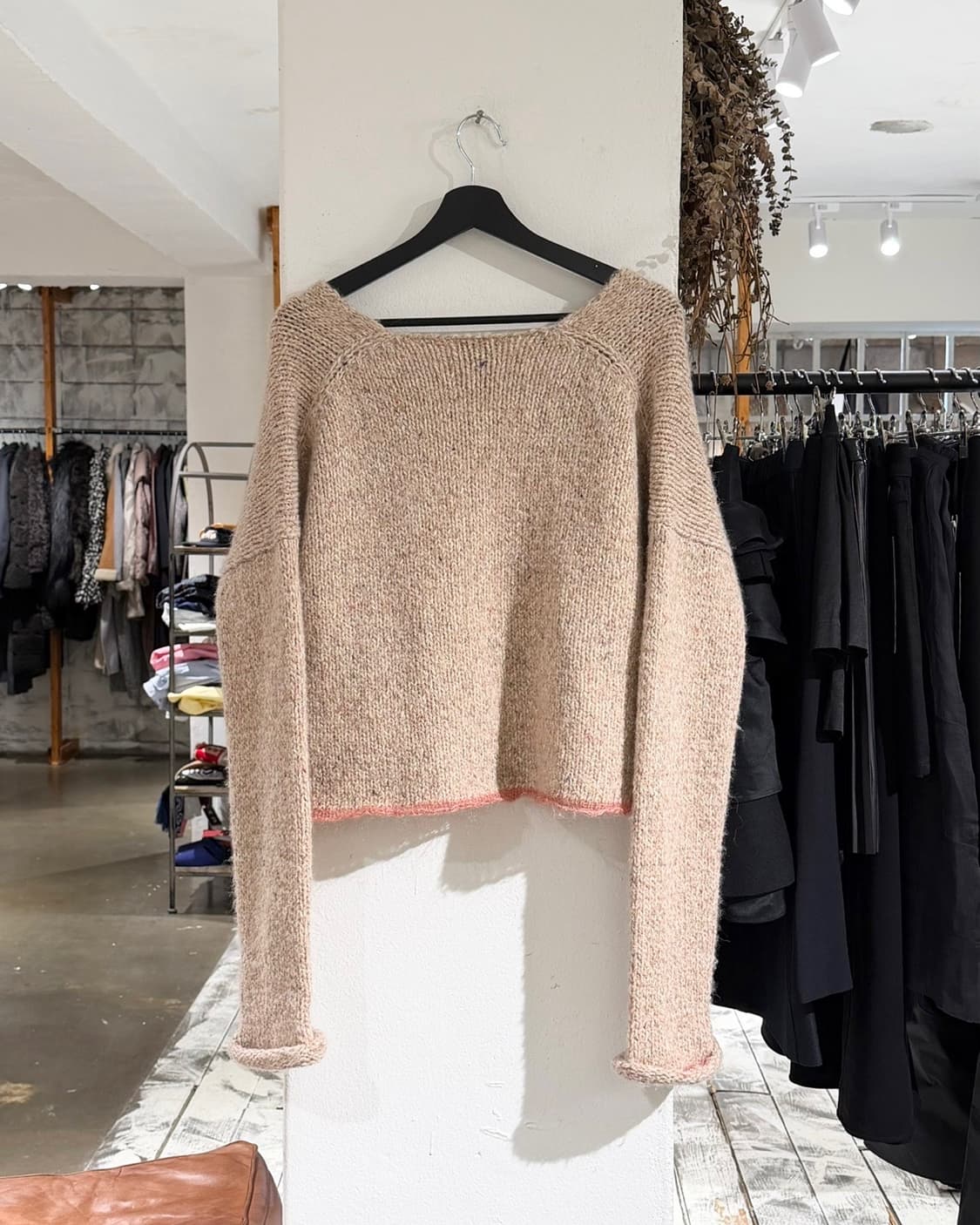 포르테 포르테 핑크 딥 브이넥 스웨터 상품이미지6