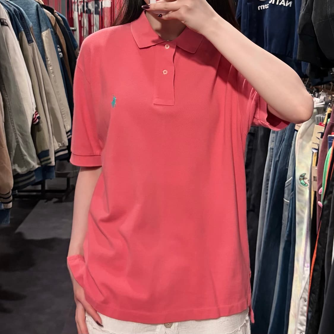 [IM]폴로랄프로렌 반팔 피케 셔츠 핑크 상품이미지2