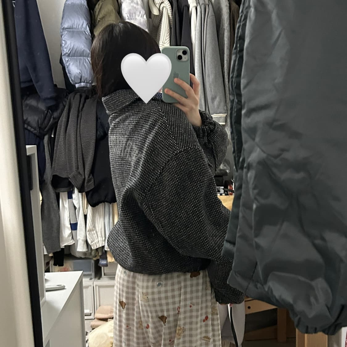 엔오르 체크 봄버 자켓 상품이미지4