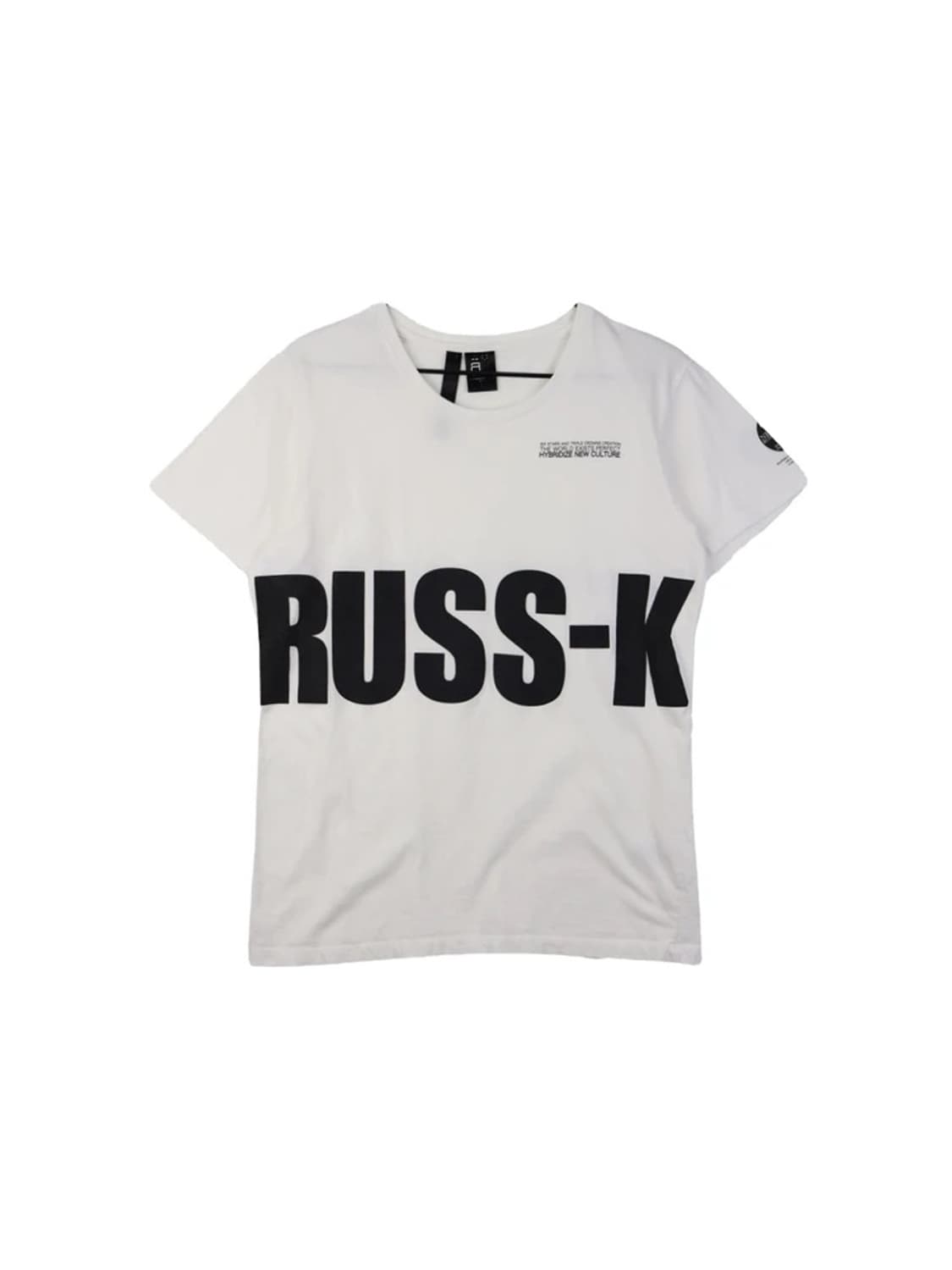 RUSS.K 프린팅 화이트 반팔 상품이미지3