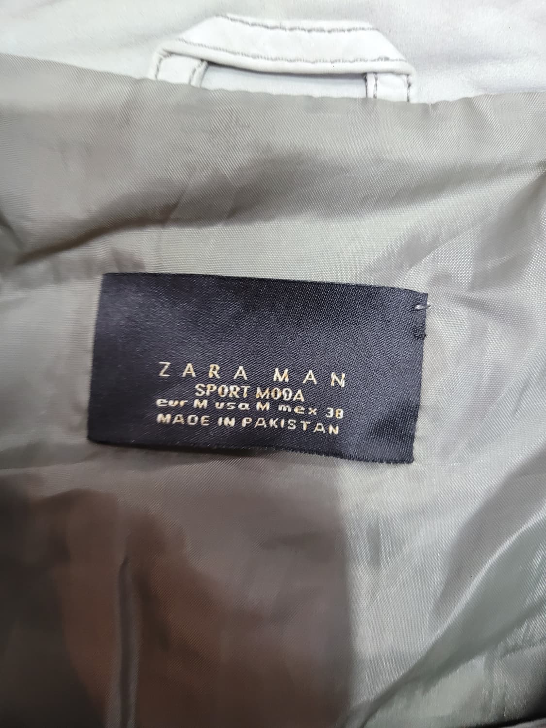 ZARA MAN 자라 가죽 라이더 자켓 상품이미지4