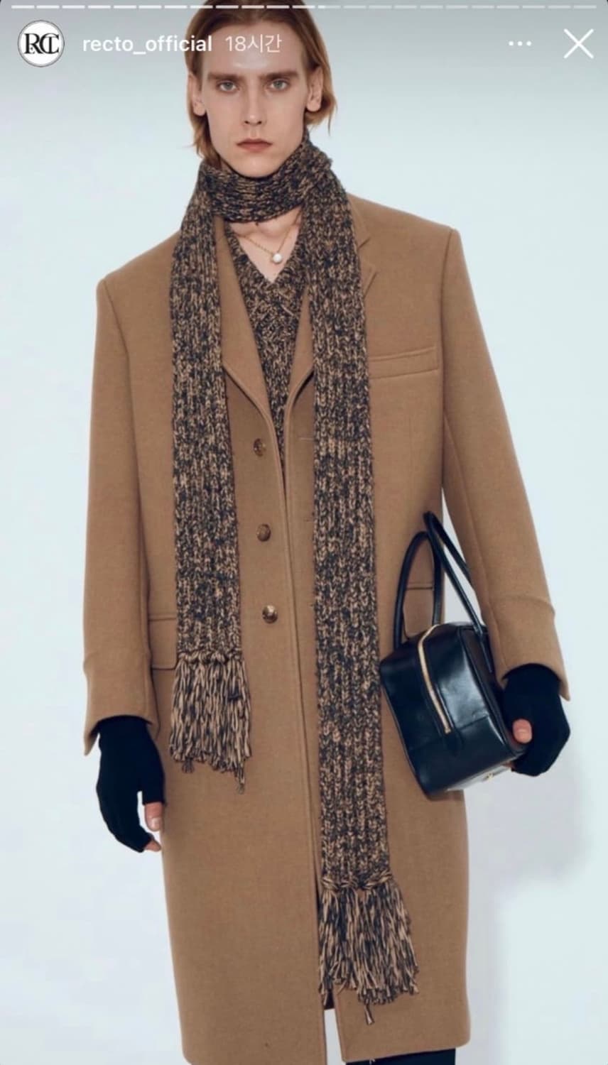 렉토 21FW 싱글코트 베이지 M 상품이미지1