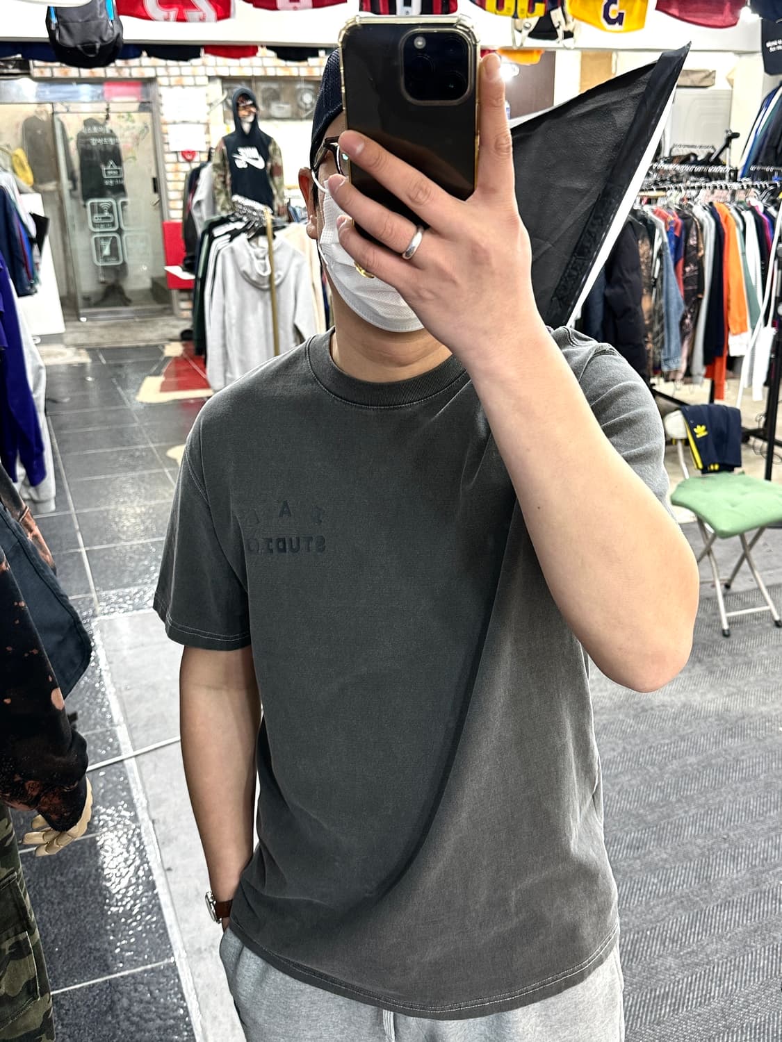 아이앱스튜디오 로고 반팔 차콜 L 상품이미지7