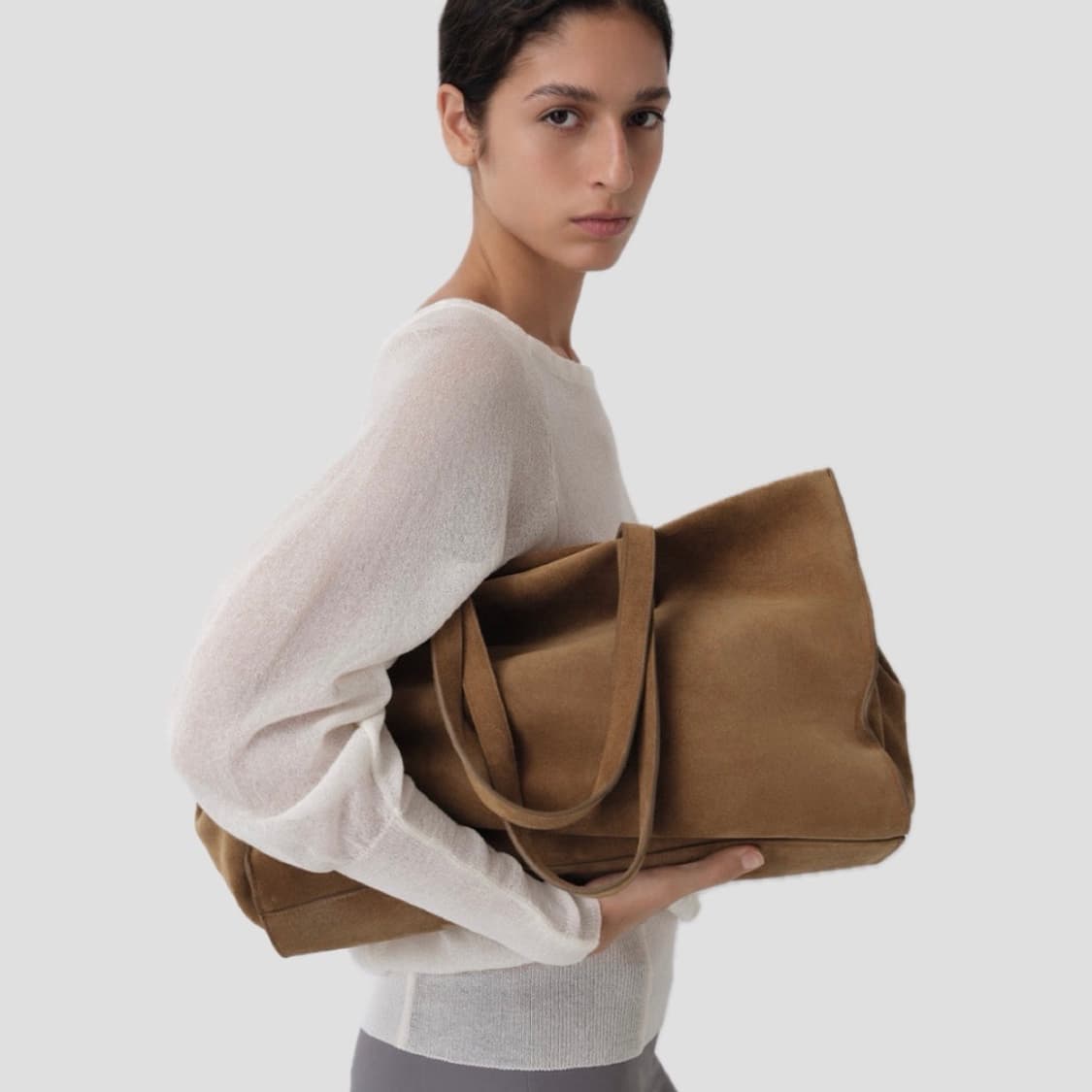 기마구아스 Maxi Shopper 맥시 쇼퍼백/베이지 상품이미지1