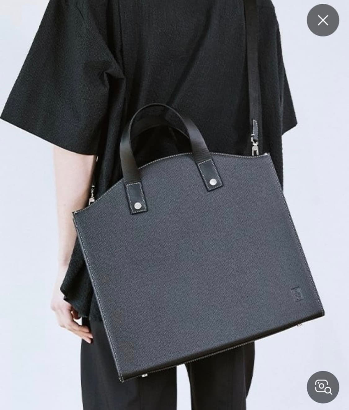 밈더워드로브 타이가 레더 아치 토트백 상품이미지7