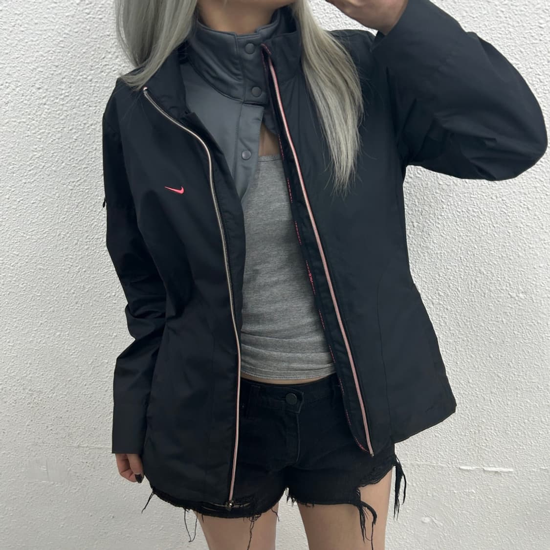 나이키 그레이 베스트 세트 차콜 자켓 L 상품이미지3