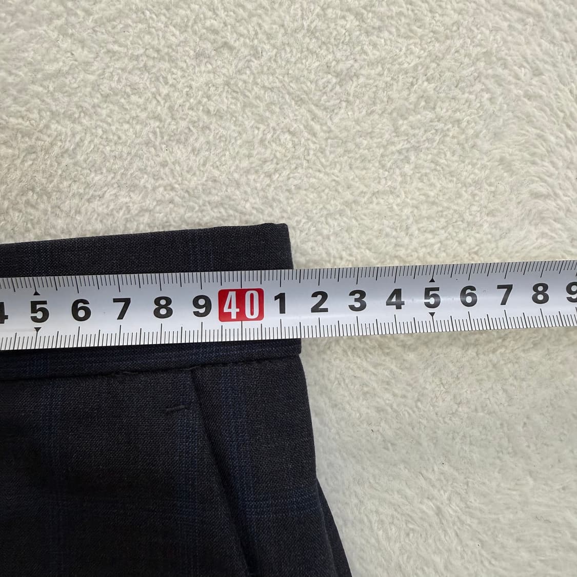 100 지오지아 체크 네이비 정장 셋업 0317T 상품이미지7