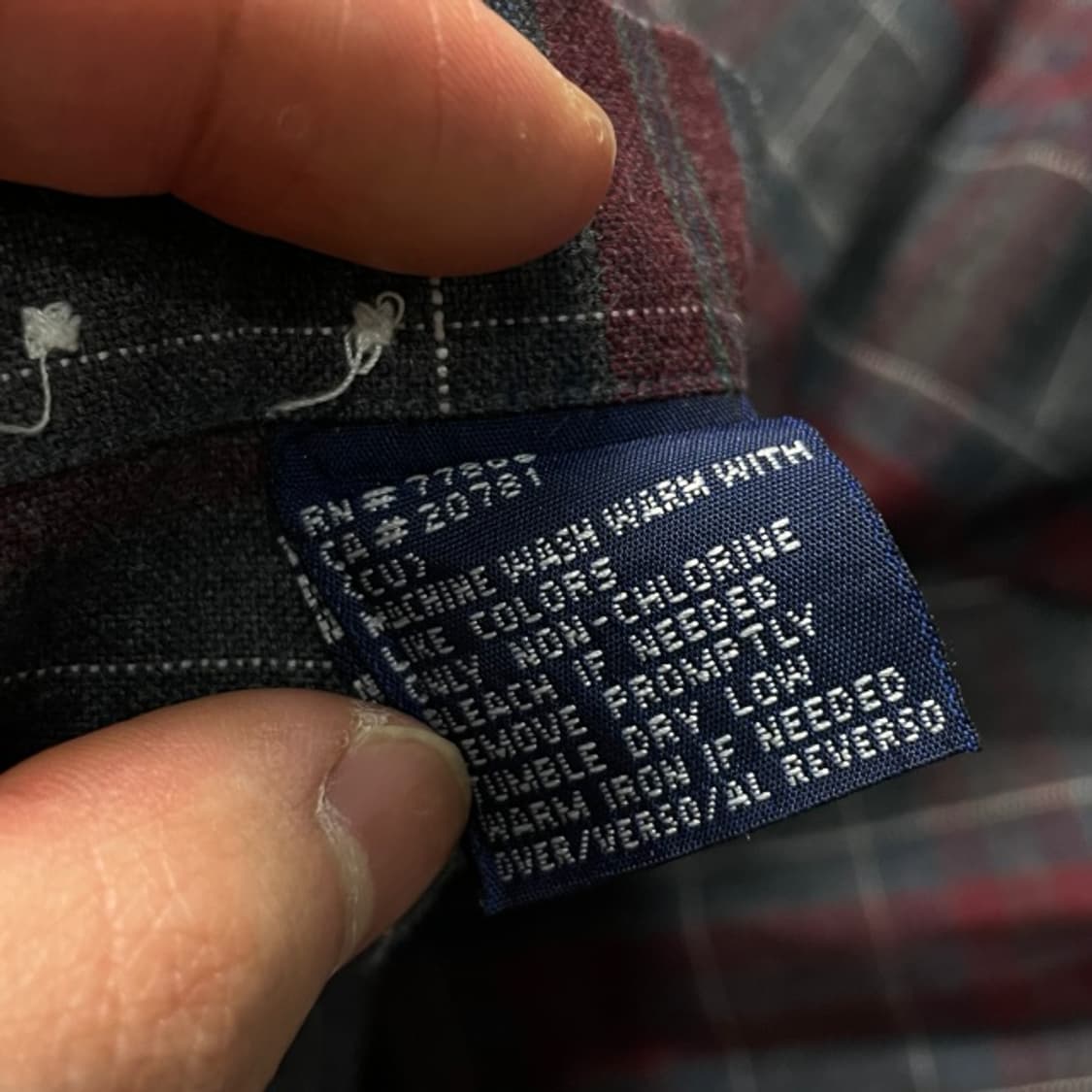 100 타미힐피거 월계수 체크 셔츠 상품이미지4